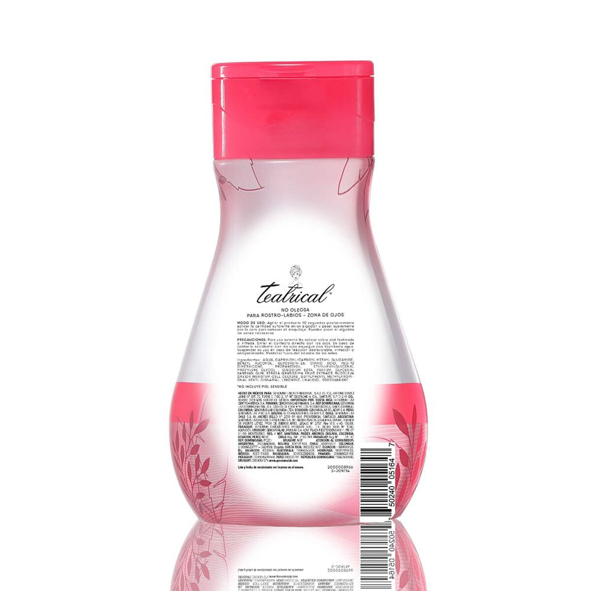 Teatrical Agua Micelar Té verde Detox 600 ml
