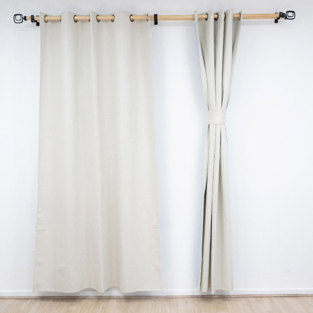 Juego de Cortina Blackout Doral Varsovia 140x220 cm Crudo