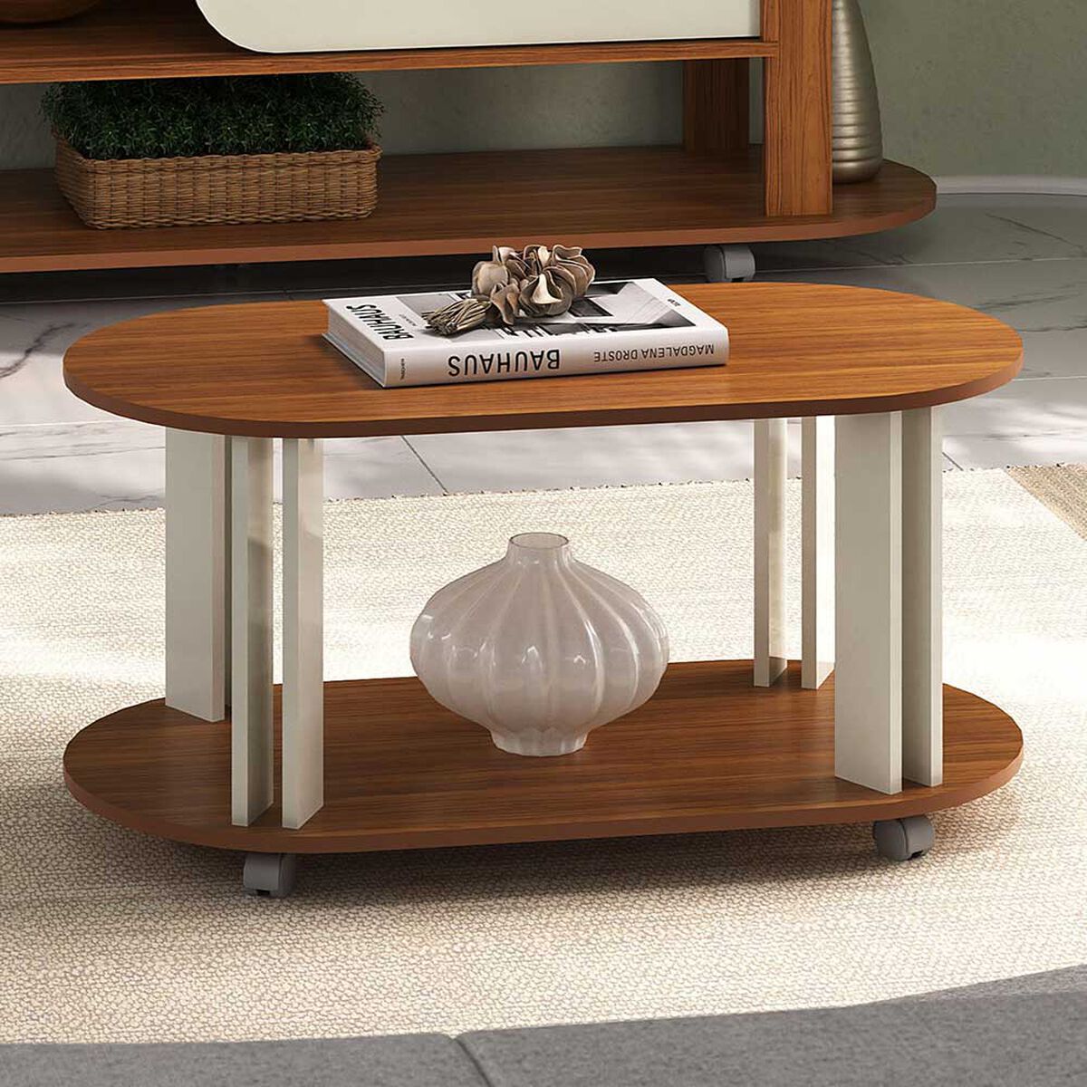 Mesa de Centro Exit Mundi Cedro Beige