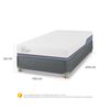 Cama Americana CIC 1,5 Plazas Excellence Plus + Almohada + Plumón