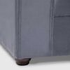 Juego de Living Almore Paris 3 Cuerpos + Dos Pouf 1 Cuerpo Negro