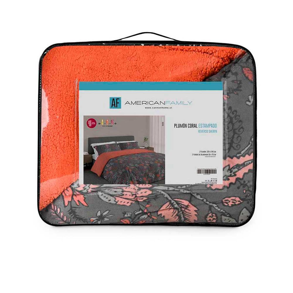 Plum&oacute;n American Family 1,5 Plazas Floripa Naranjo