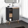 Vanitorio + Lavamanos Vekkahome Lotus 60 Negro