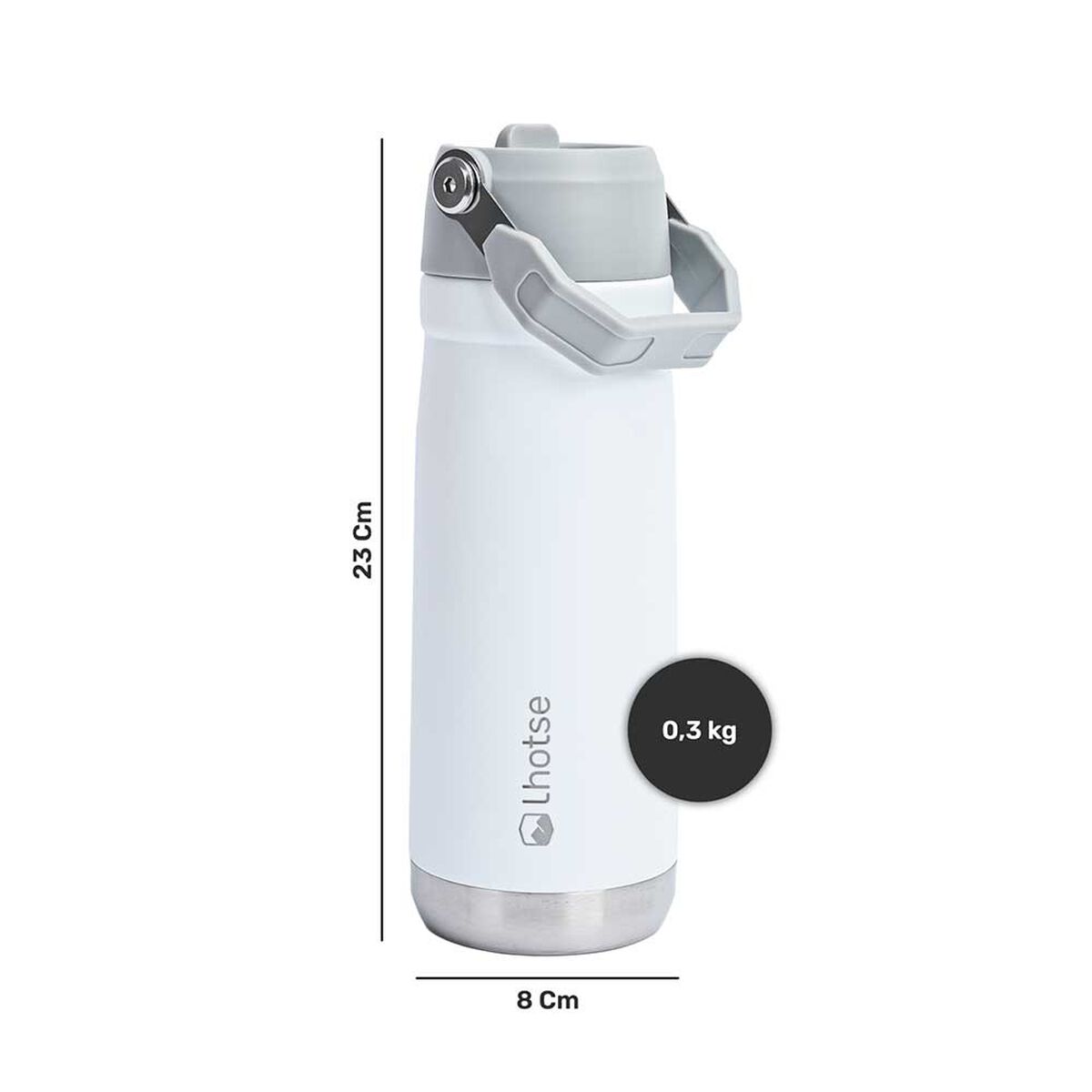 Botella Térmica Insulada Adventure 650ml White Lhotse