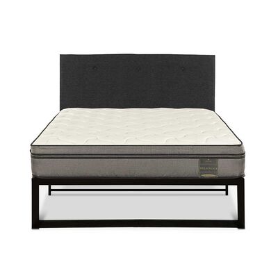 Cama Iron Smart Belsogno 1,5 Plazas Signature + Respaldo Black