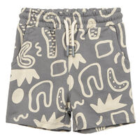 Short Buzo Chess Baby gris, menta, negro
