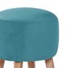 Pouf Latam Home Nantes Tela Velvet Turquesa