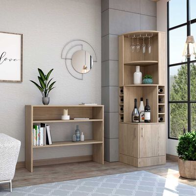 Imagen 1 del producto Combo Bar Esquinero + Mesa de Arrimo TuHome Beijing Wengue