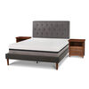 Cama Europea CIC Curve 2 Plazas Balance + Respaldo Kavery + 2 Veladores Indo