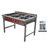 Anafe Ticgas 6 Quemadores Inox Glp