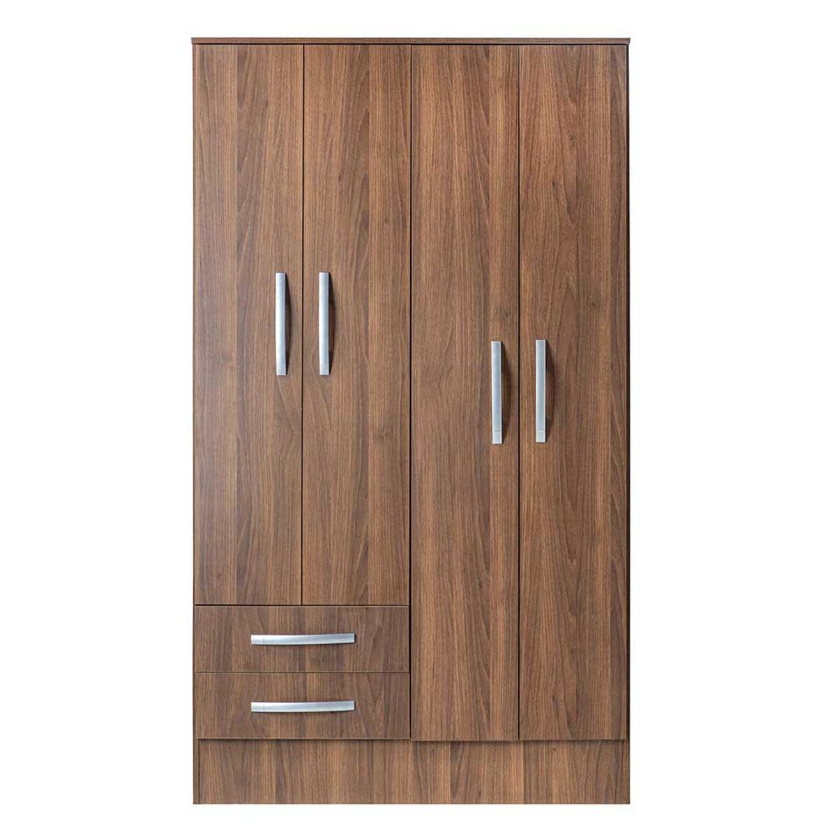 Clóset Mobikit 4 Puertas 2 Cajones Nogal