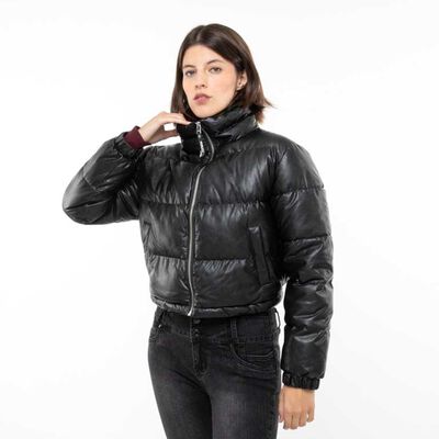 Parka Puffa Ecocuero Mujer Fiorucci