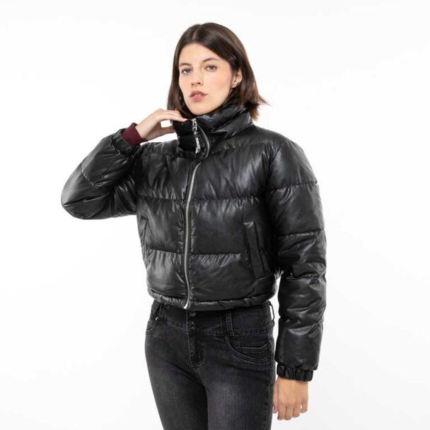 Parka Puffa Ecocuero Mujer Fiorucci