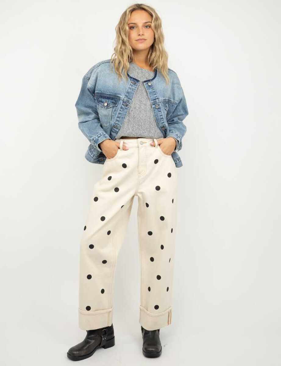 Jeans Polka Dots Mujer Icono