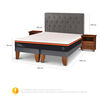 Cama Europea CIC Base Dividida 2 Plazas Bee Comfort + Respaldo + 2 Veladores