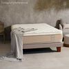 Cama Europea Celta Base Dividida 2 Plazas Cotton Organic + Respaldo + 2 Veladores