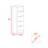 Combo Archivador 4 Cajones + Biblioteca 2 Puertas TuHome Home Office Negro Soft-Coñac