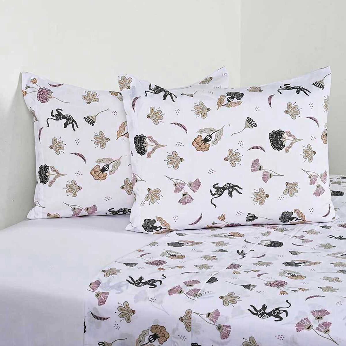 Juego de S&aacute;banas Cannon 200 Hilos King Mystic Blanco