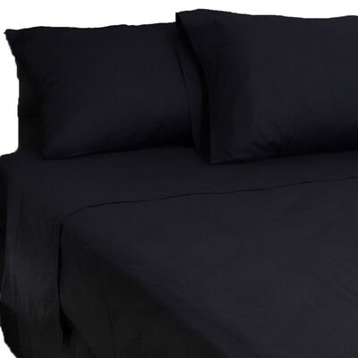 Imagen 1 del producto Juego de Sábanas Arthome 144 Hilos 1 Plaza Negro