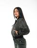 Chaqueta Bomber Varsity Ecocuero Mujer Icono