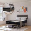 Cama Europea CIC Iron Smart 1,5 Plazas Premium + Faldón