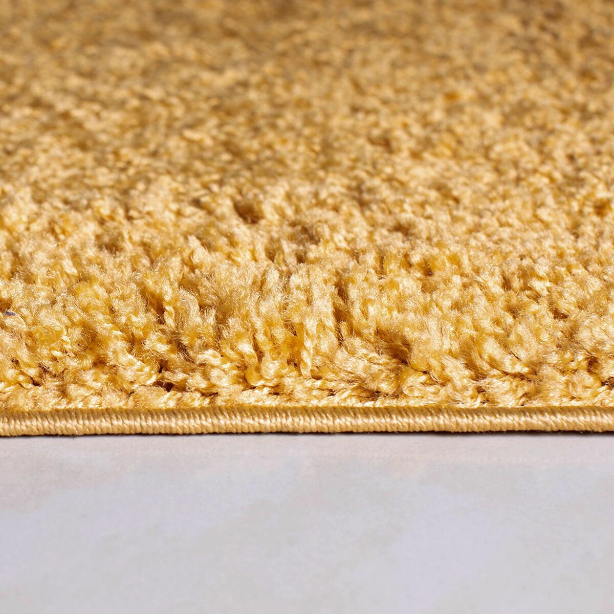 Alfombra Doral Shaggy 180 x 133 cm Amarillo