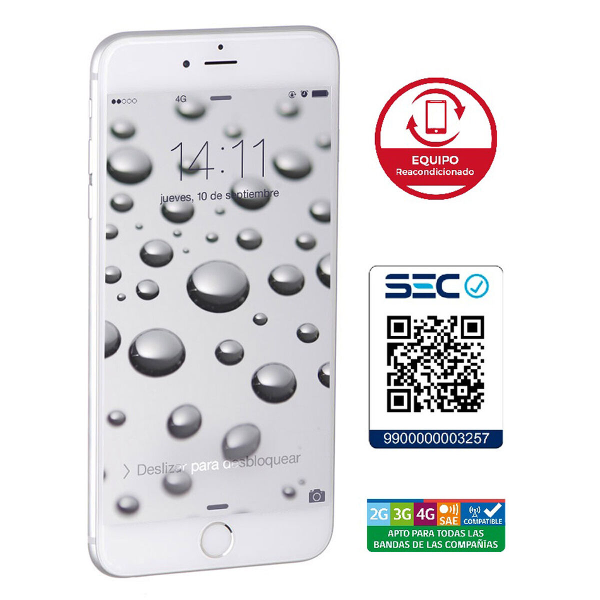Celular Apple Iphone 6s 32GB 4.7" Reacondicionado Plata Liberado