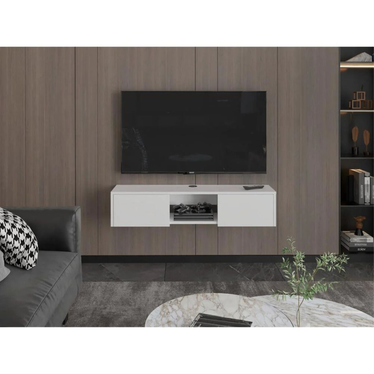 Panel TV TuHome Glen 49" Blanco