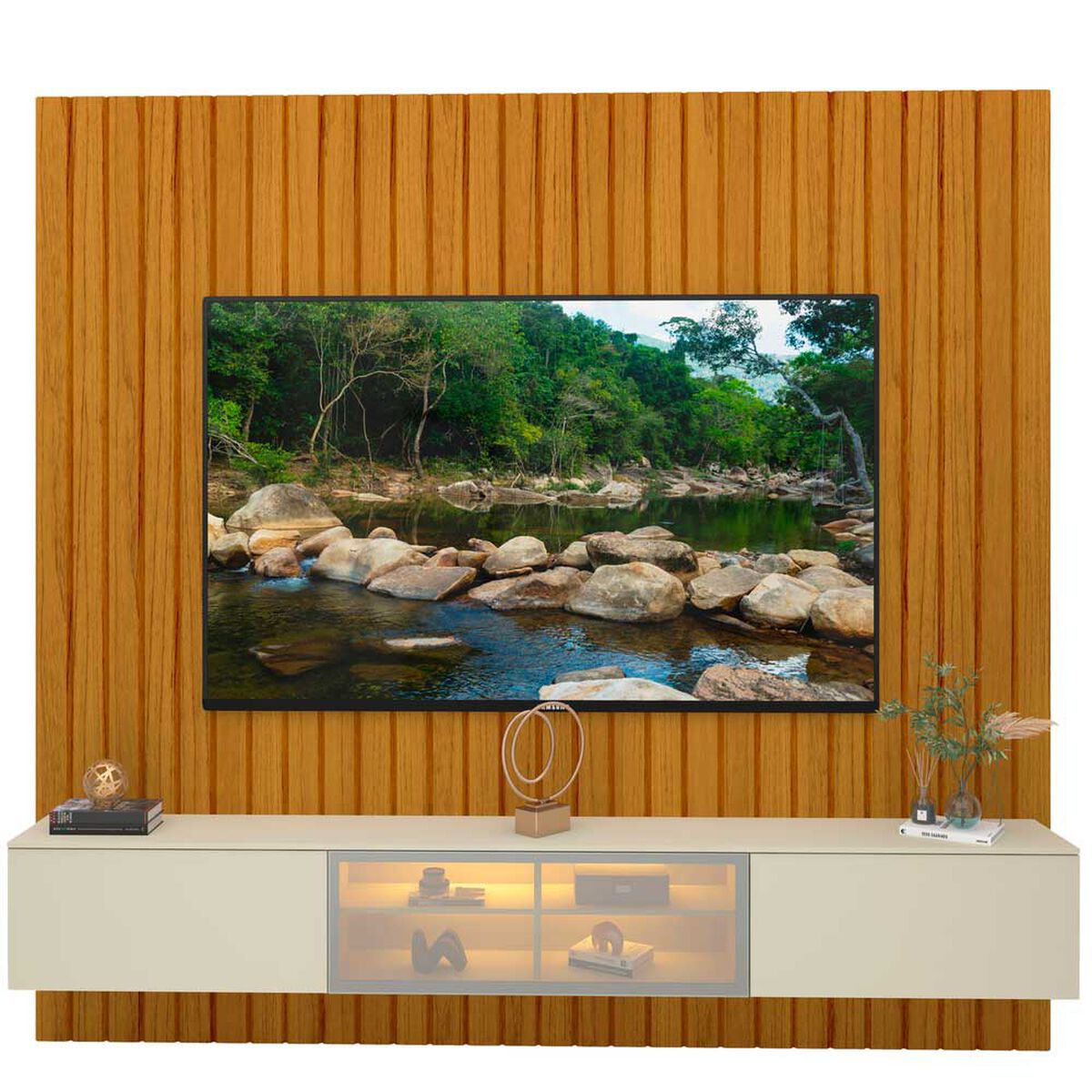 Home Decocasa Majestade Luminare hasta 85" Natural Off White