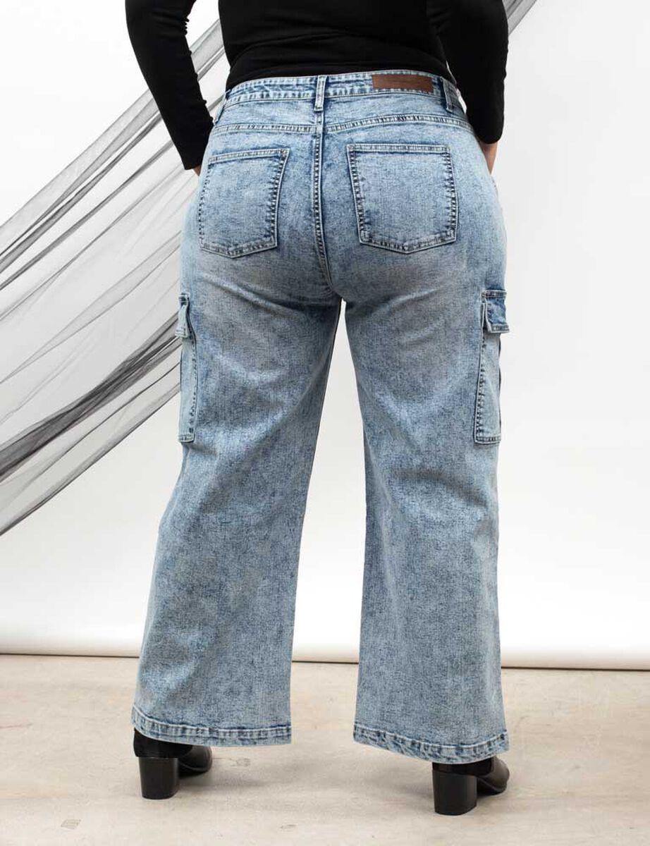 Jeans Cargo Mujer Extralindas