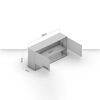Mueble de Cocina Aereo Vekkahome Evandro 2 Puertas Blanco