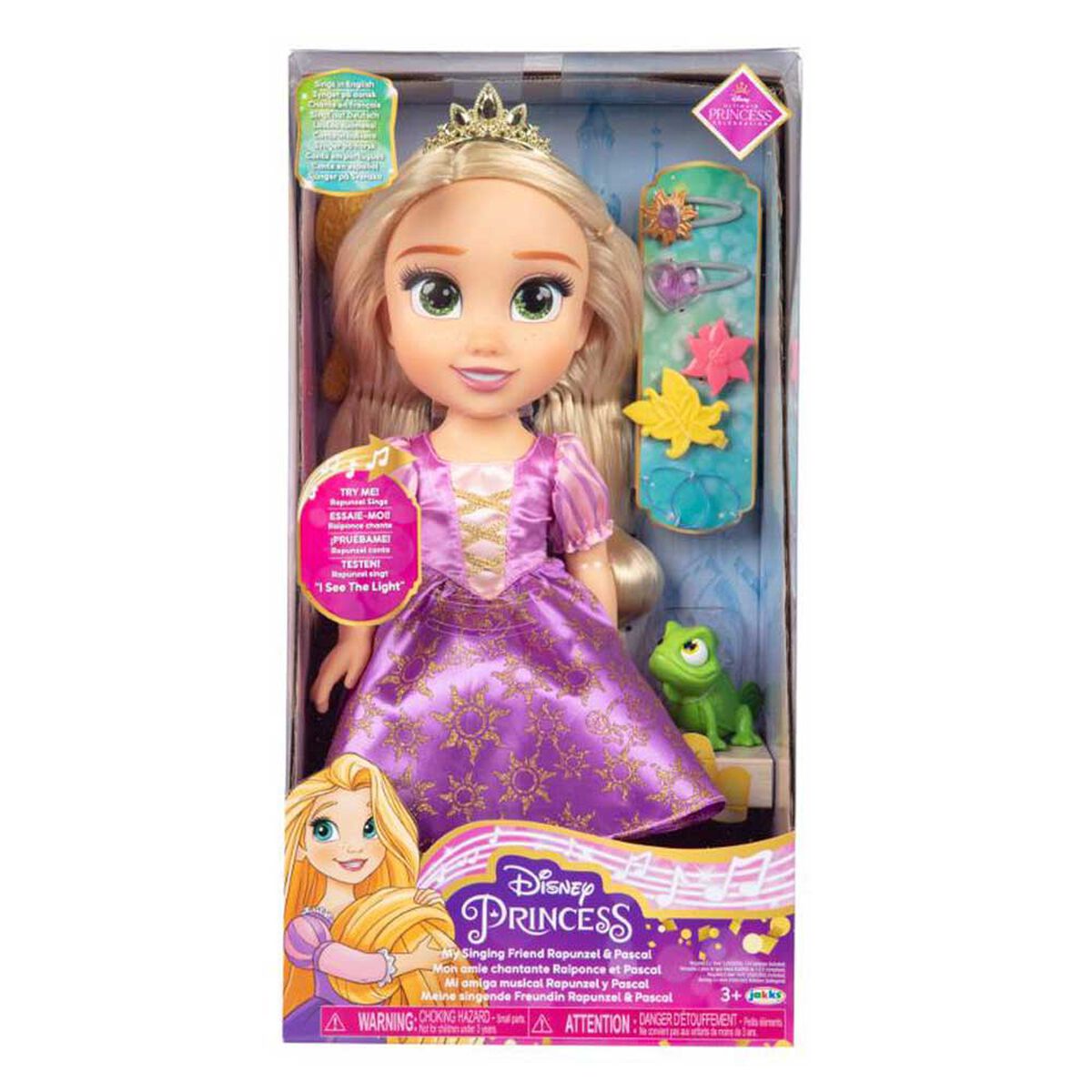 Muñeca Musical Rapuncel y Pascal Princess