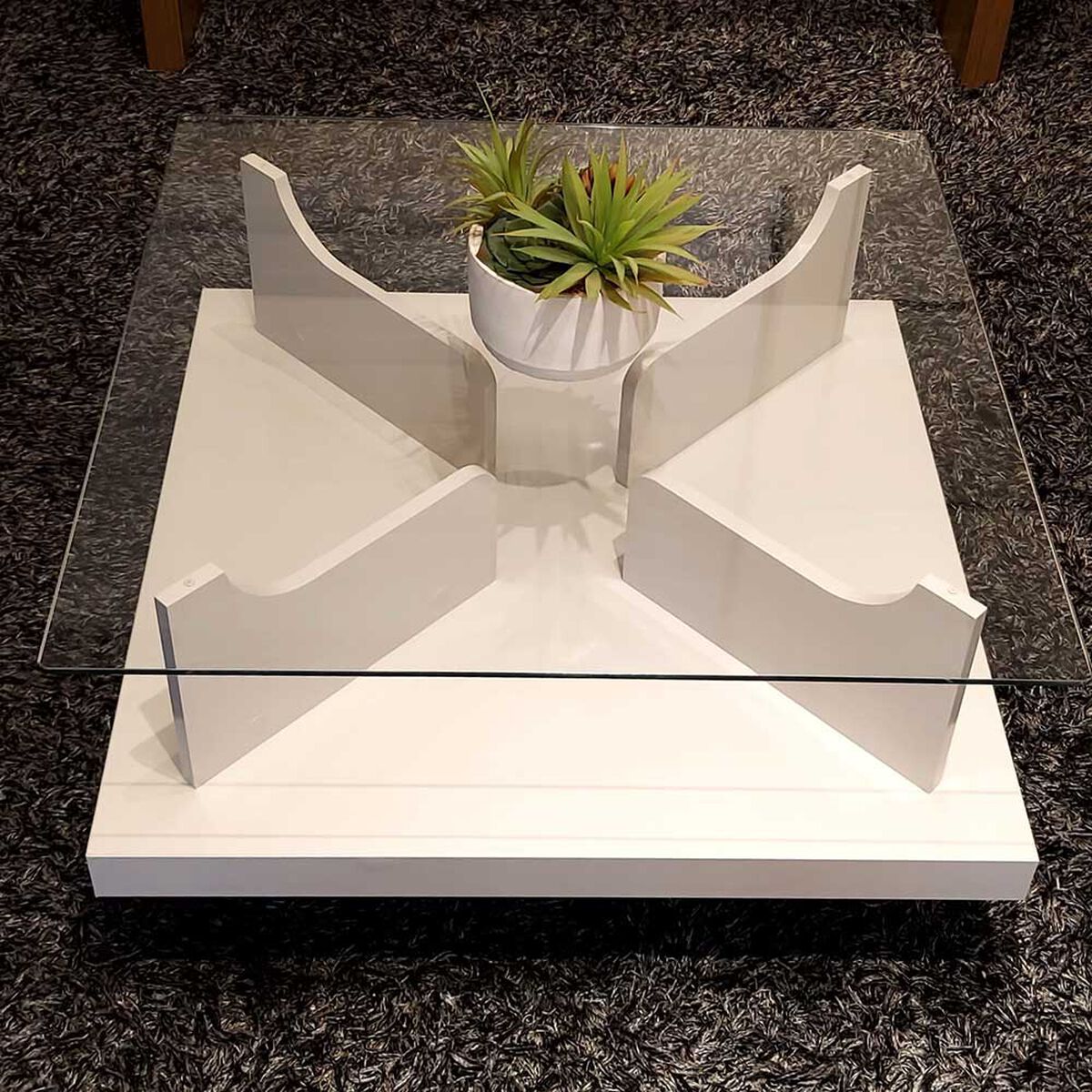Mesa de Centro Exit Clear Beige