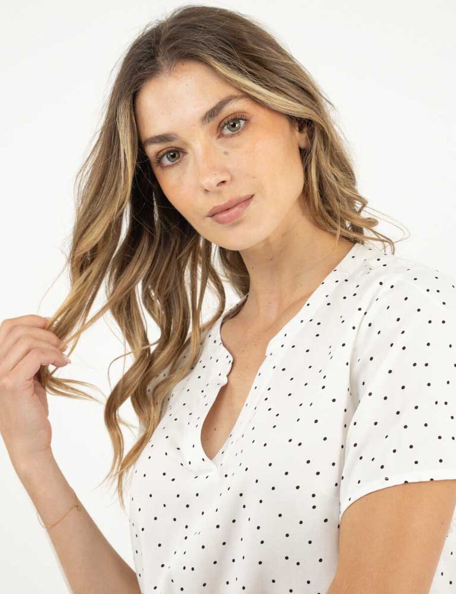 Blusa Manga Corta Mujer Portman Club