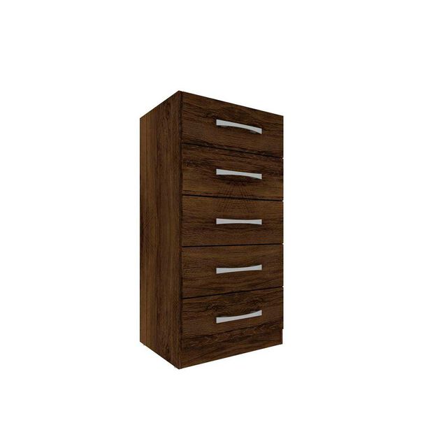 Cómoda Altavision Savana 5 Cajones Cacau