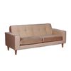 Sofá Latam Home Salermo Tela Velvet 3 Cuerpos Beige