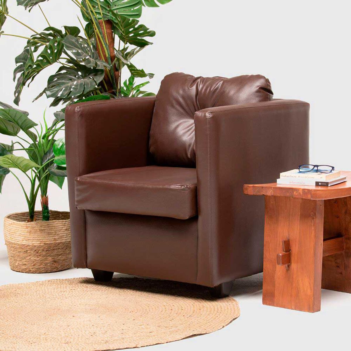 Poltrona Cabsur Caburga PU Café