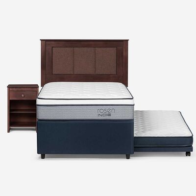 Imagen 2 del producto Cama Nido Rosen 1,5 Plazas Indie + Respaldo + Velador Rachel