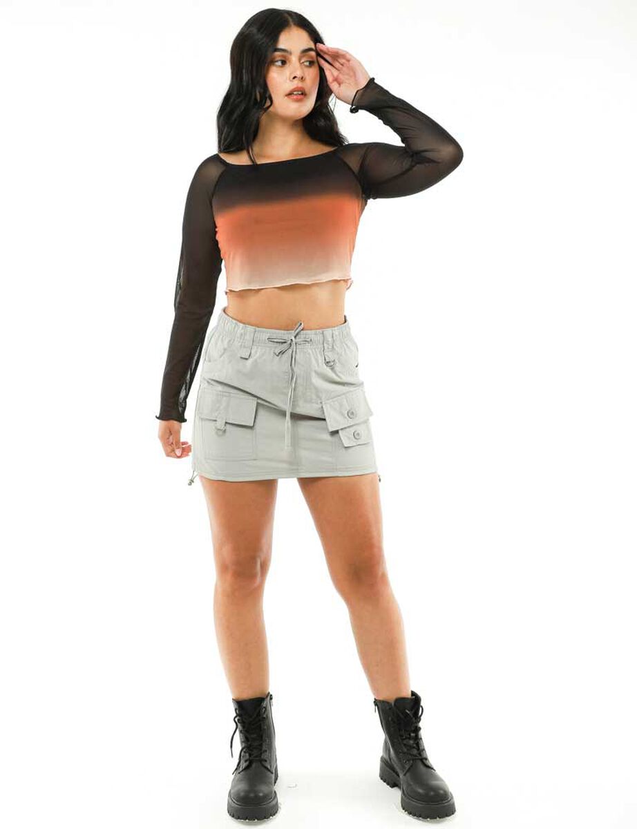 Falda Mini Cargo Mujer Icono