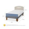 Cama Europea CIC 1,5 Plazas Excellence + Respaldo Gales Alpino