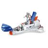 Set Nave Espacial Shuttle con Luz y Sonidos de Motor y Astronauta Glory Bright