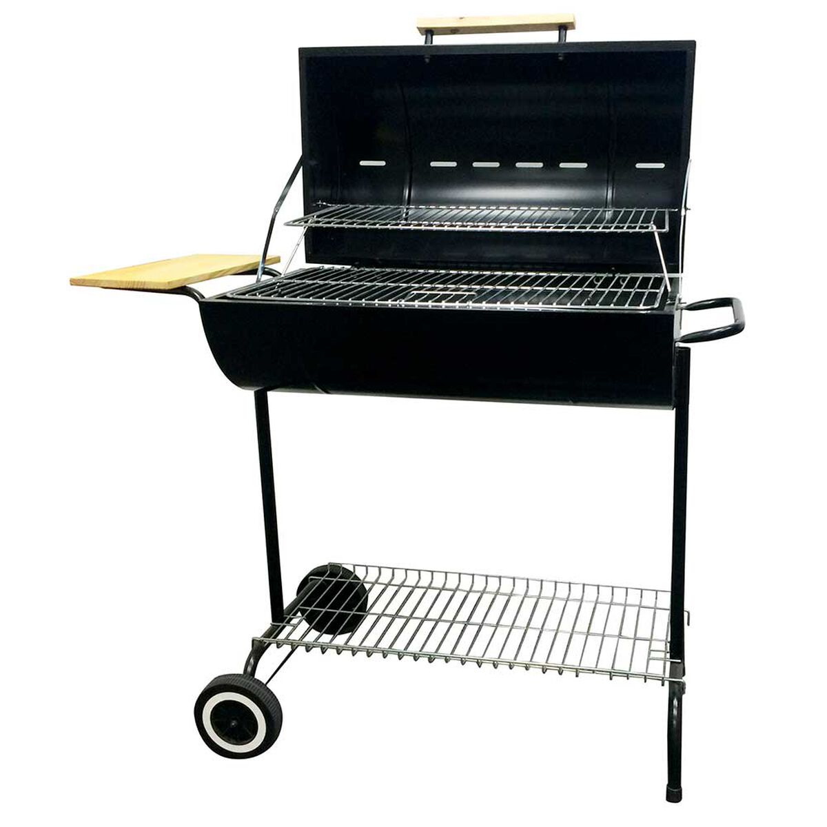 Parrilla a Carb&oacute;n Casanova Medio Tambor con Tapa Negro