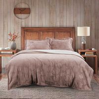 Cubrecama Embossed Estampado Illusions 1,5 Plazas Plum Taupe