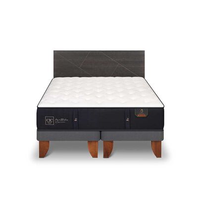 Imagen 1 del producto Cama Europea CIC Base Normal King Premium + Respaldo Villarrica