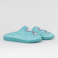 Pantufla Mujer Snoopy Celeste