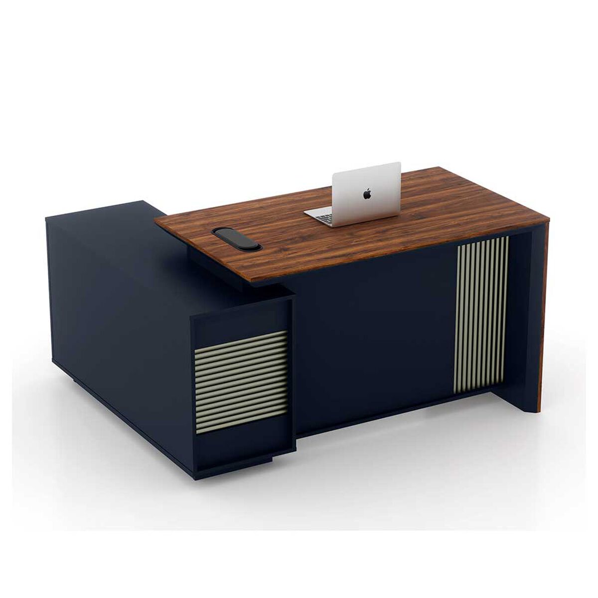 Escritorio Rodler Zenit Caf&eacute; Almendra-Gris Oscuro