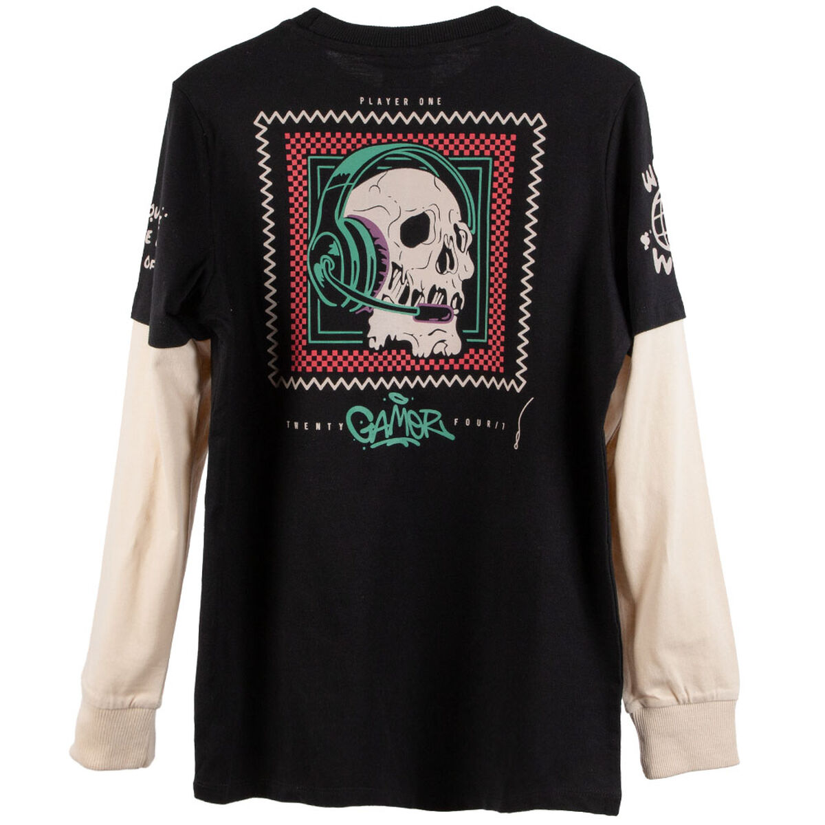 Polera Manga Larga de Algodón Niño Cutback