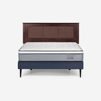 Cama Europea Rosen 2 Plazas Indie + Respaldo Rachel