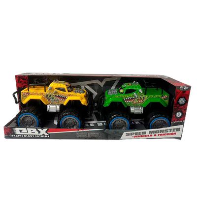 Pack 2 Vehículos Ebx 4X4 Verde Y Amarillo