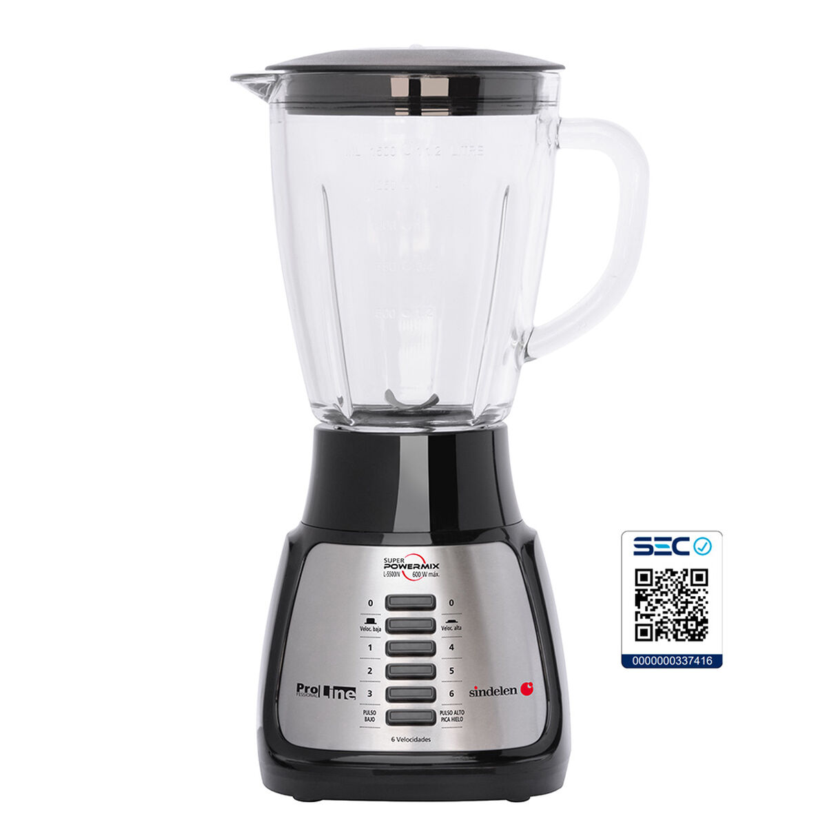 Licuadora Sindelen Powermix L-5500IN 1,5 lts.